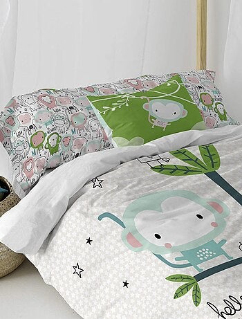 Housse de coussin Macaque "Happyfriday