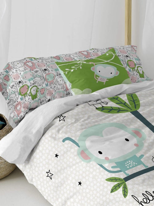 Housse de coussin Macaque "Happyfriday" - Kiabi
