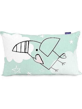 Housse de coussin macaque "happyfriday