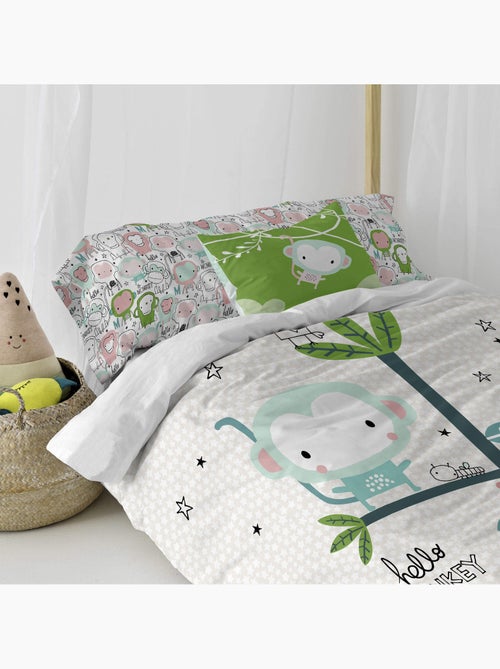 Housse de coussin Macaque "Happyfriday" - Kiabi