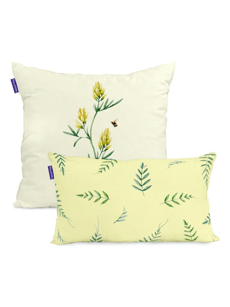 Housse de coussin Manarola "Happyfriday" Blanc - Kiabi