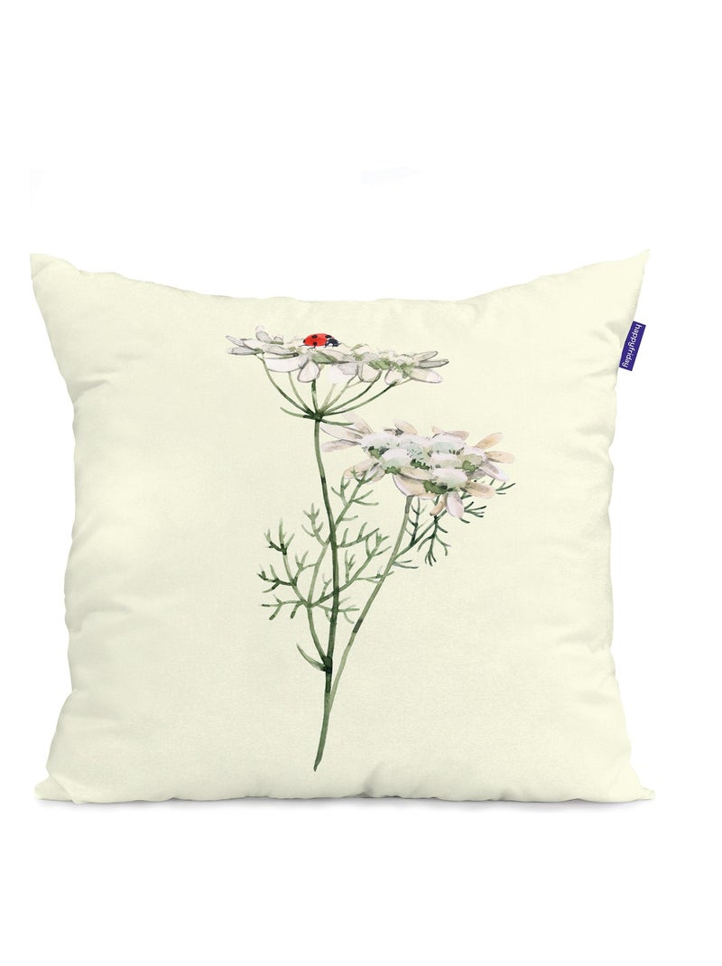Housse de coussin Manarola "Happyfriday" Blanc - Kiabi