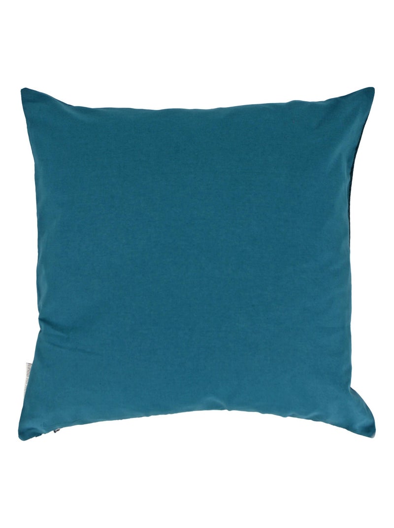 Housse de coussin MARÉCHAL Bleu canard - Kiabi