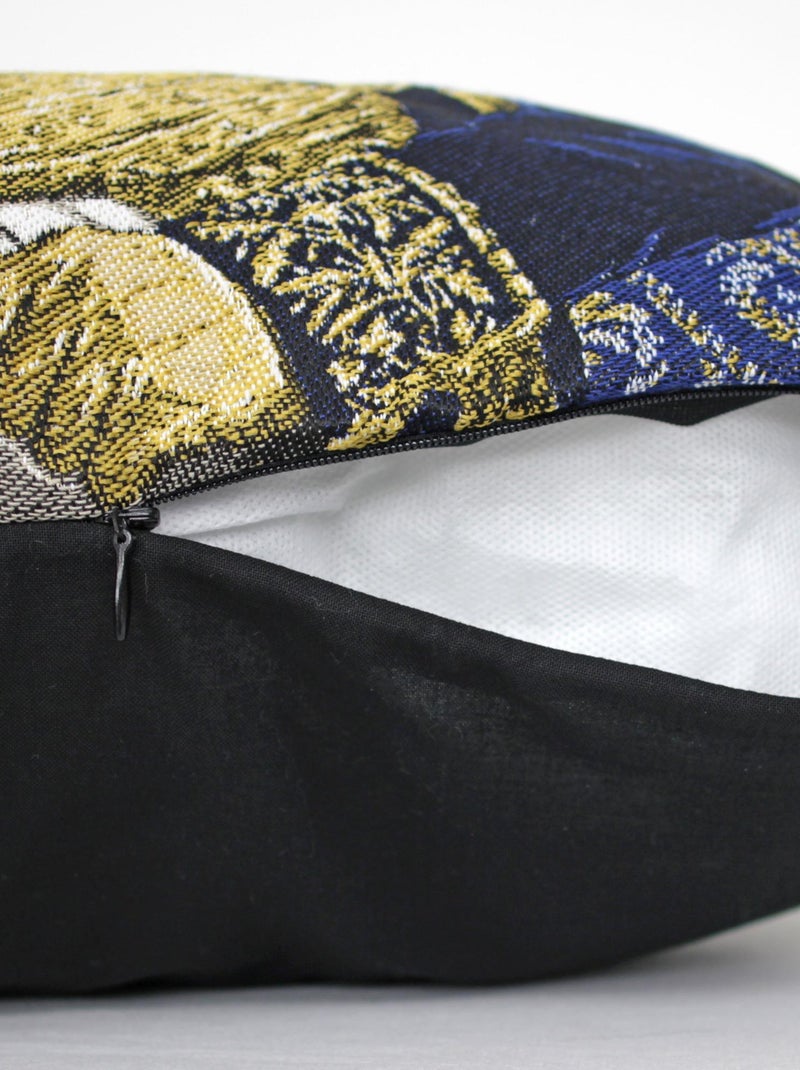 Housse de coussin MARÉCHAL Bleu impérial - Kiabi
