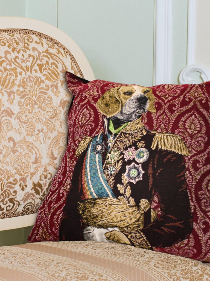 Housse de coussin MARÉCHAL Rouge pourpre - Kiabi