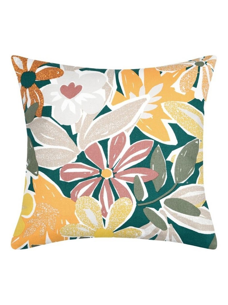 Housse de coussin Maria fleur Bleu - Kiabi