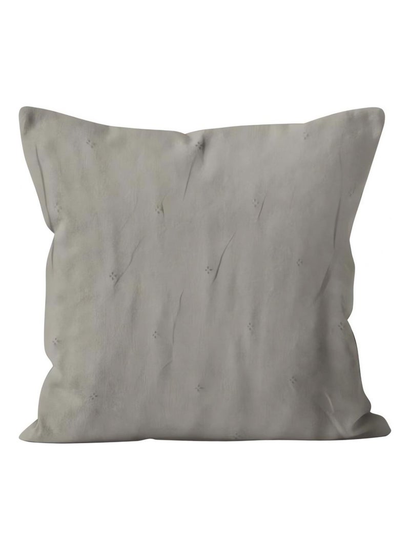 Housse de coussin matelassée en microfibre lavée EVE, par Soleil d'Ocre Taupe - Kiabi