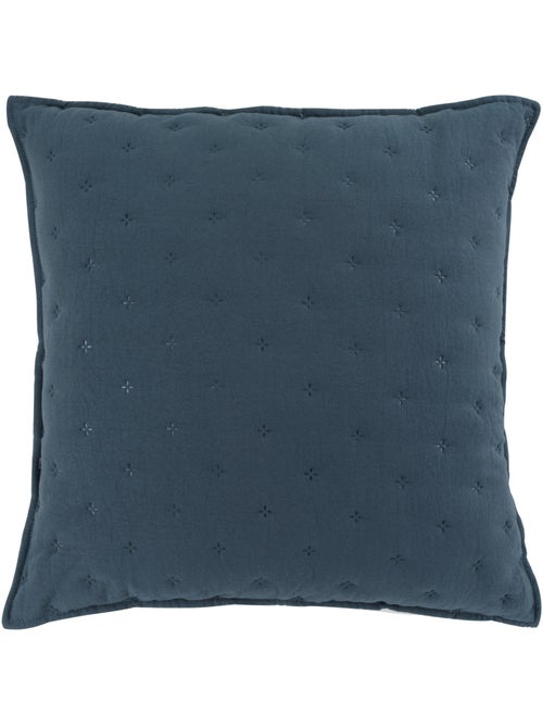 Housse de Coussin microfibre 40x40 cm Mellew Bleu - Kiabi