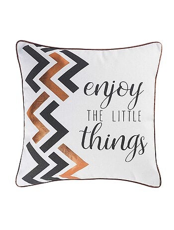 Housse de coussin Modele Enjoy the Little Things