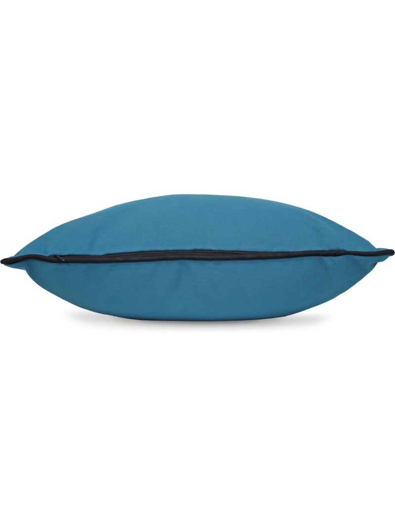 Housse de coussin MONTSEGUR Carré Bleu impérial - Kiabi