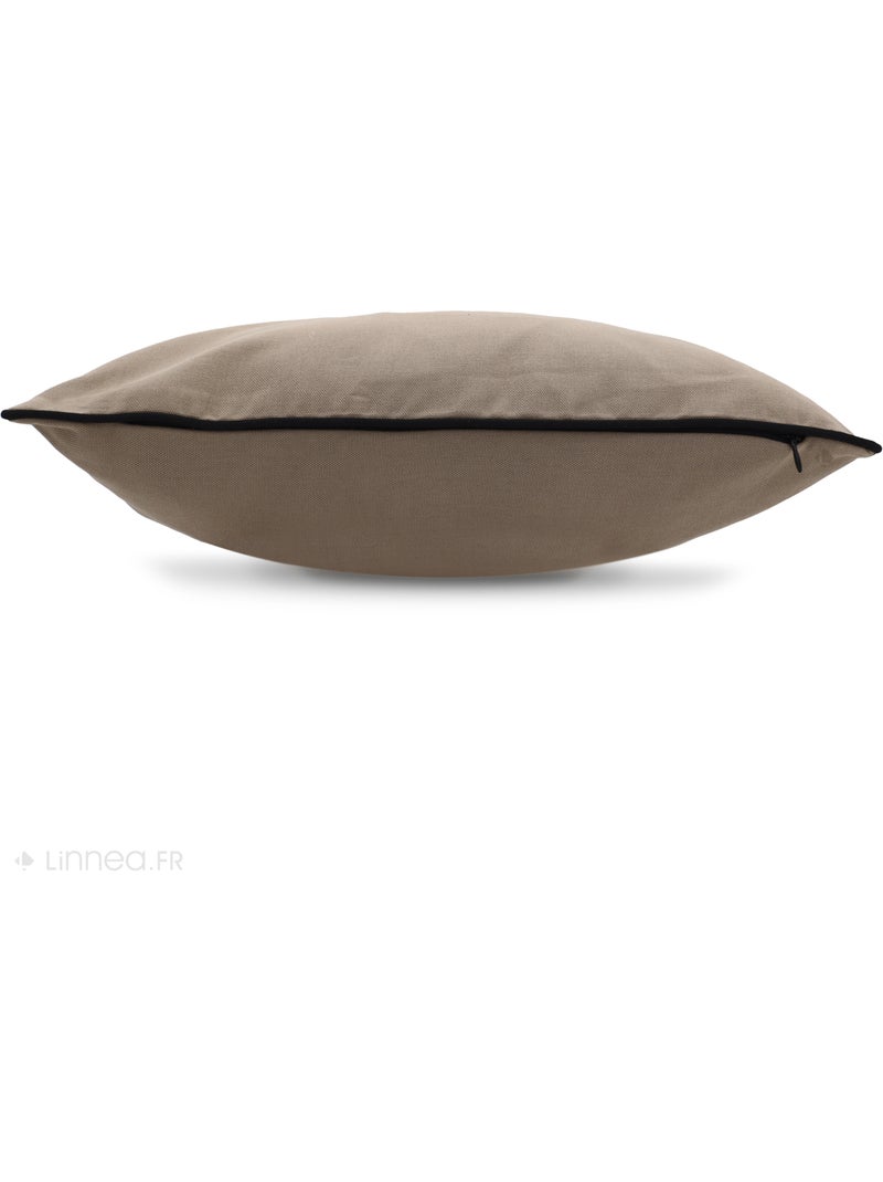 Housse de coussin MONTSEGUR Carré Gris moyen - Kiabi