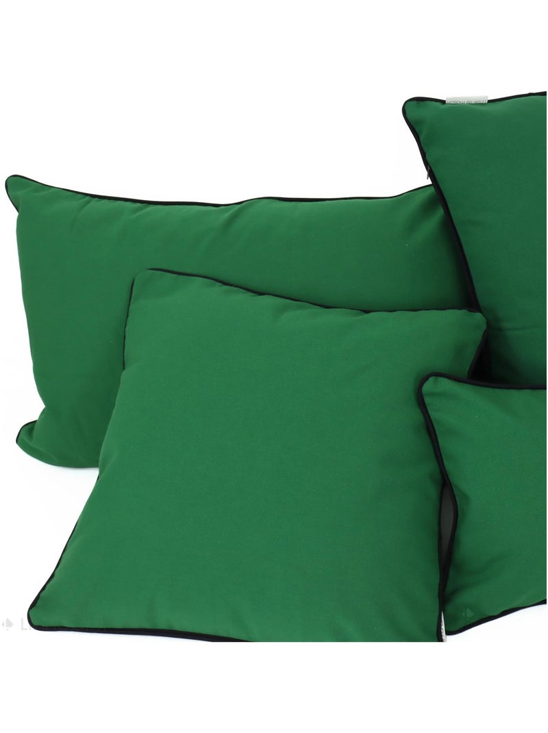 Housse de coussin MONTSEGUR Carré Vert sapin - Kiabi
