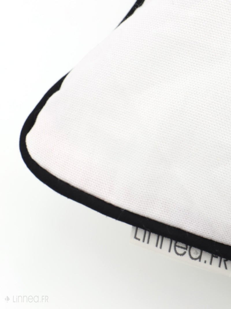 Housse de coussin MONTSEGUR Rectangulaire Blanc - Kiabi