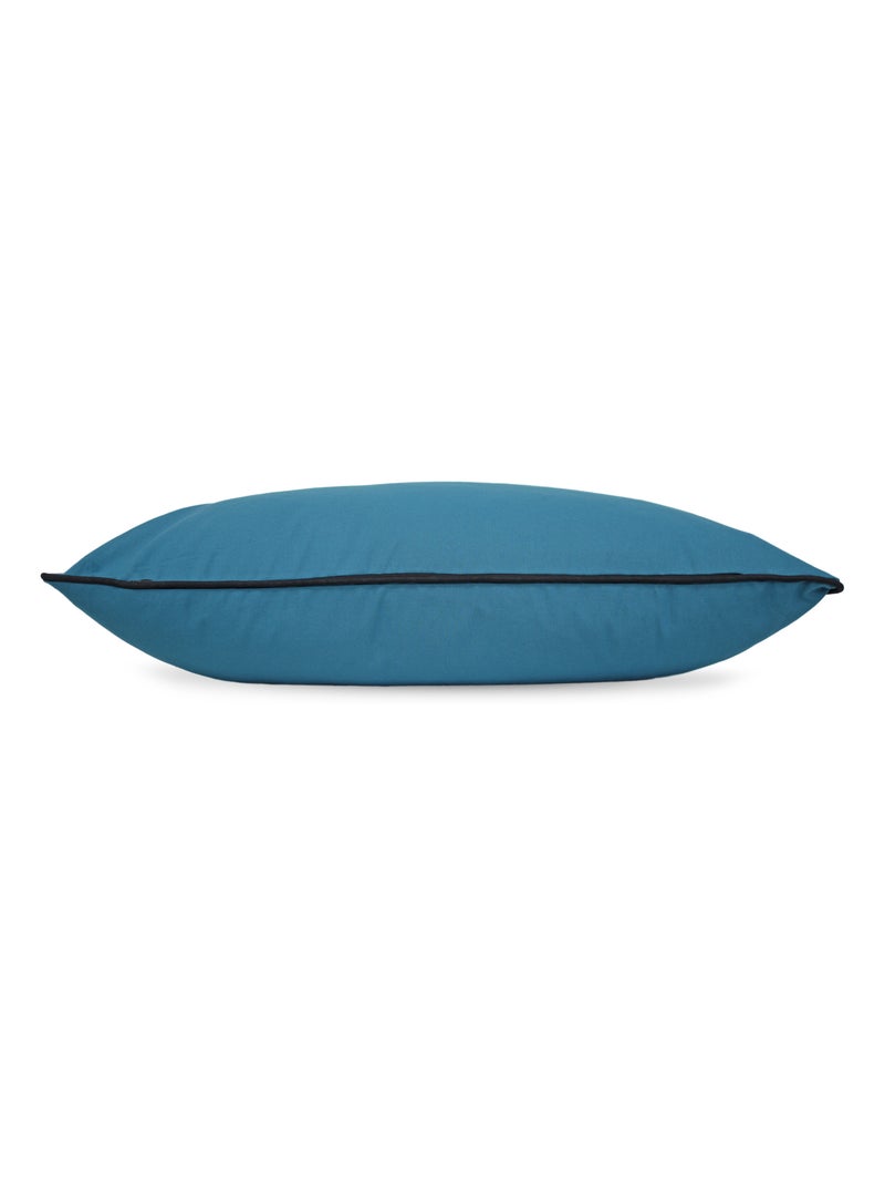 Housse de coussin MONTSEGUR Rectangulaire Bleu impérial - Kiabi