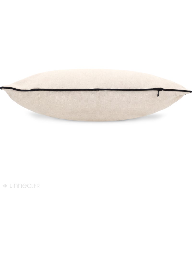 Housse de coussin MONTSEGUR Rectangulaire Gris chiné - Kiabi