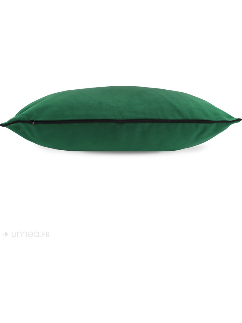 Housse de coussin MONTSEGUR Rectangulaire Vert sapin - Kiabi