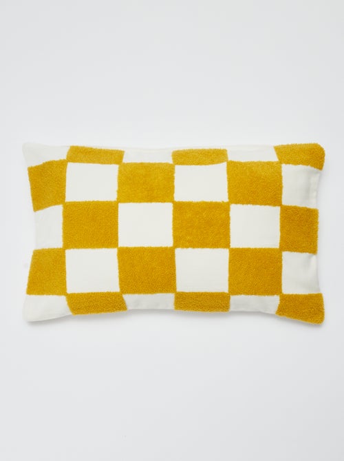 Housse de coussin motif damier - Kiabi Home - Kiabi