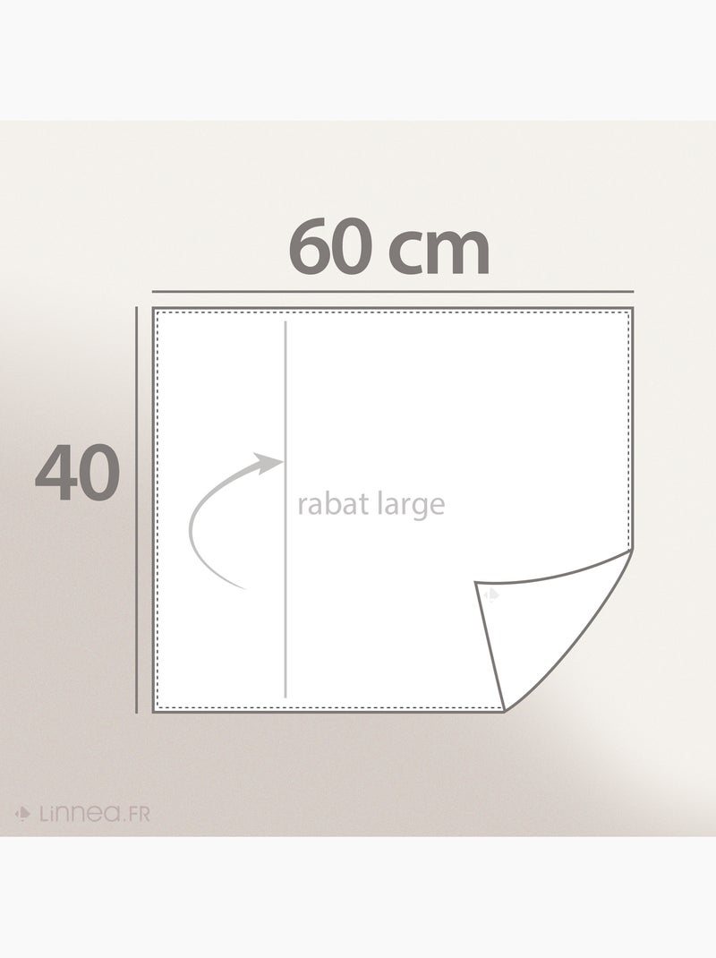 Housse de coussin mousseline de coton IMANI Blanc - Kiabi