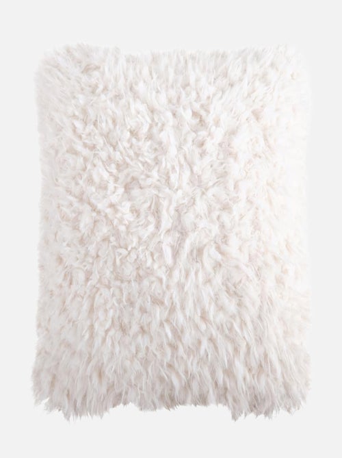 Housse de coussin mouton blanc 40 x 40 cm - Kiabi