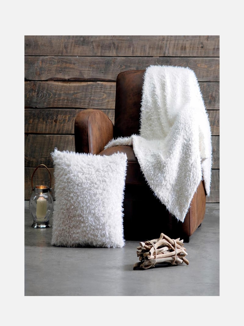 Housse de coussin mouton Blanc - Kiabi