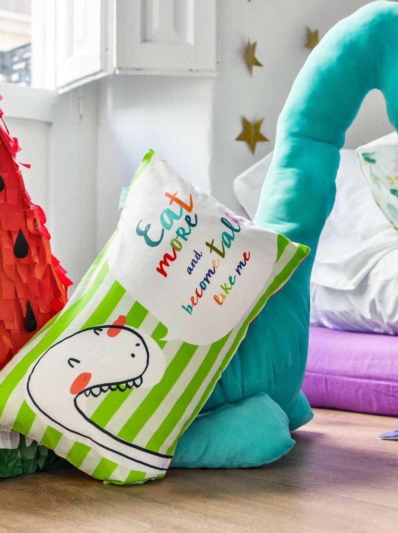 Housse de coussin My friend "Happyfriday" Blanc - Kiabi