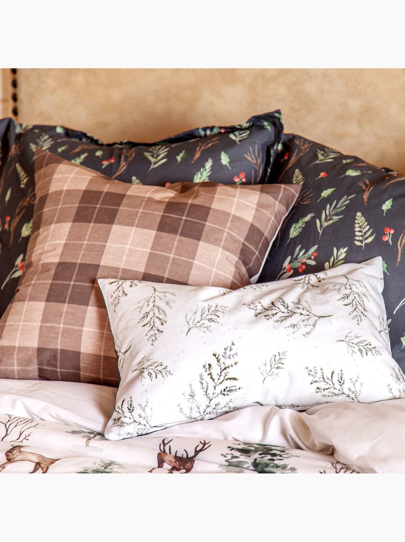Housse de coussin Mystical winter "Happyfriday" Blanc - Kiabi