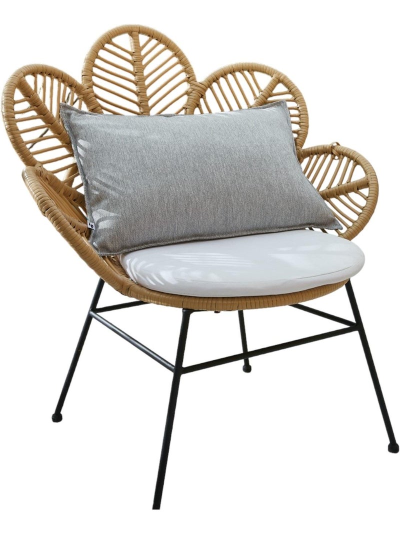Housse de coussin Naia Gris clair - Kiabi