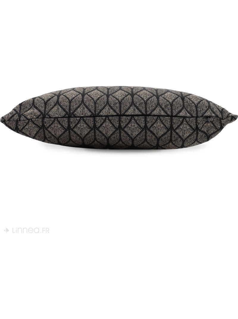 Housse de coussin NOUMEA Rectangulaire gris anthracite - Kiabi