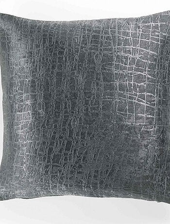 Housse de Coussin Occultant Velours Opacia Anthracite