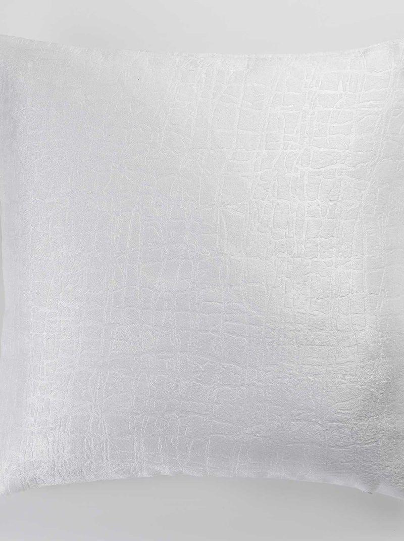 Housse de Coussin Occultant Velours Opacia Blanc Beige - Kiabi