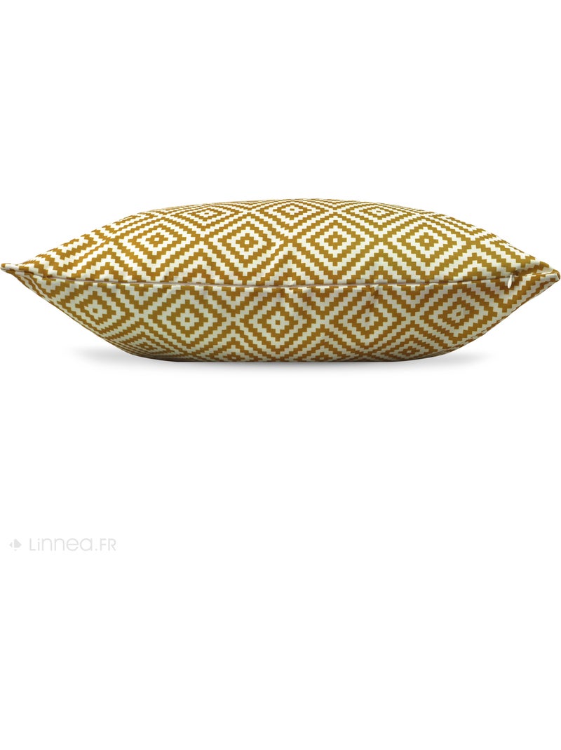 Housse de coussin outdoor PANAMA Carré Jaune or - Kiabi