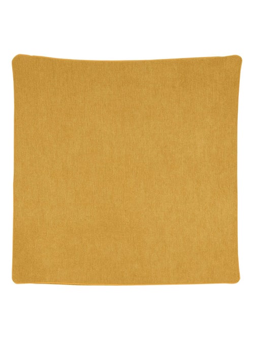 Housse de coussin passepoilée  - Effet velours - Kiabi