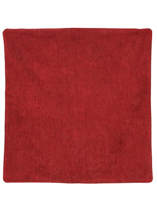 Housse de coussin passepoilée  - Effet velours