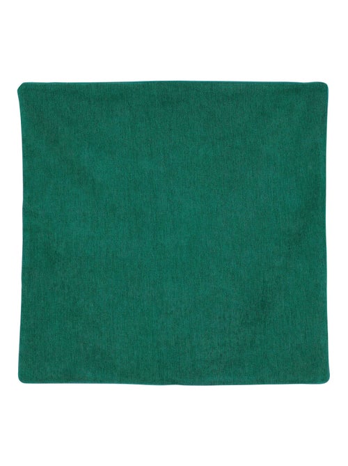 Housse de coussin passepoilée - effet velours - Kiabi Housse de coussin passepoilée - effet velours - Kiabi