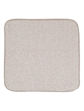 Housse de coussin passepoilée