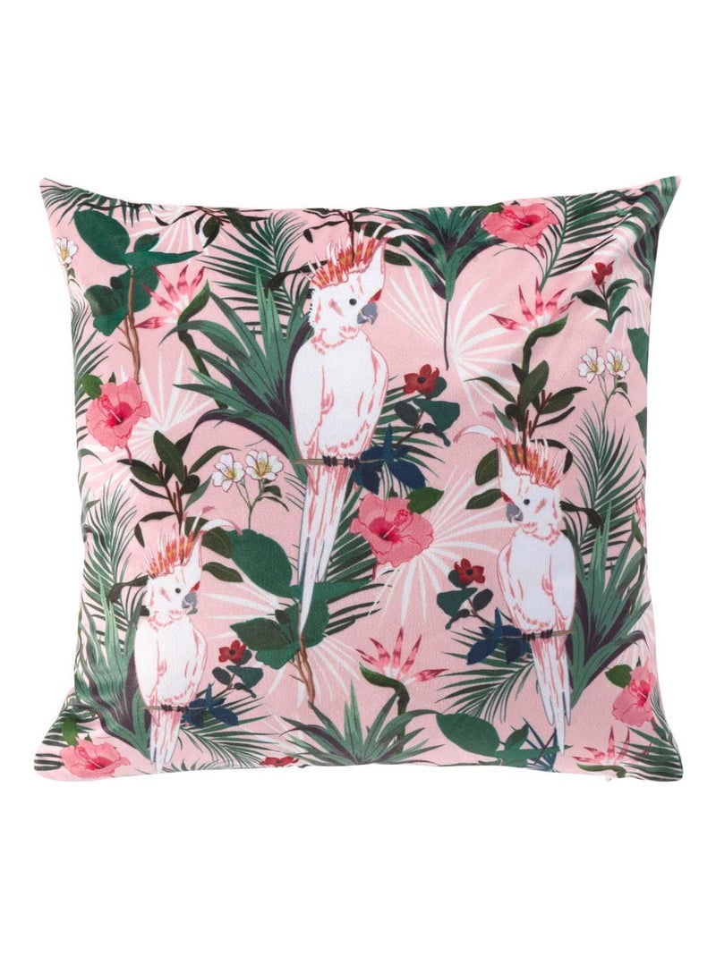 Housse de Coussin Perruche Rose - Kiabi