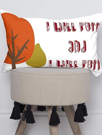 Housse de coussin Piggys "Happyfriday