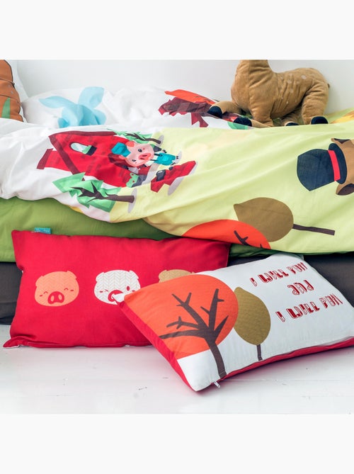 Housse de coussin Piggys "Happyfriday" - Kiabi Housse de coussin Piggys "Happyfriday" - Kiabi