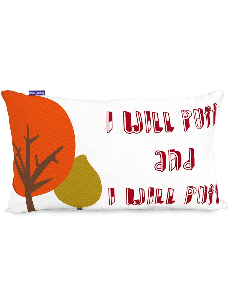 Housse de coussin Piggys "Happyfriday" Multicolore - Kiabi