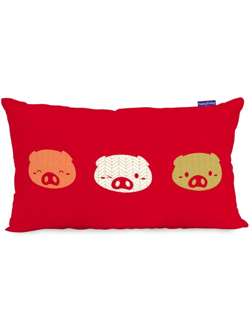 Housse de coussin Piggys "Happyfriday" - Kiabi Housse de coussin Piggys "Happyfriday" - Kiabi
