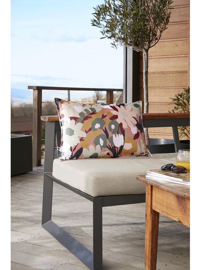 Housse de coussin polyester imprimé + enduction léane Multicolore - Kiabi