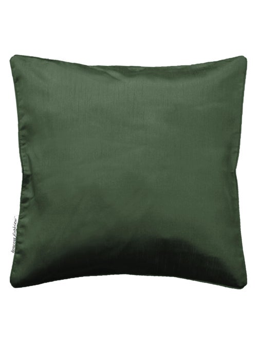 Housse de coussin Polyester Shantung Uni Shana Kaki 40 x 40 cm - Kiabi