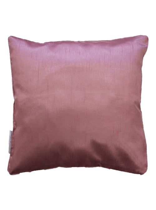 Housse de coussin Polyester Shantung Uni Shana Rose 40 x 40 cm - Kiabi