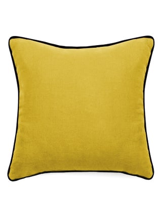 Housse de coussin PRELUDE en lin et coton