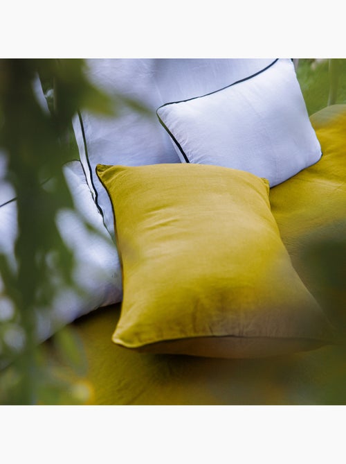 Housse de coussin PRELUDE en lin et coton - Kiabi