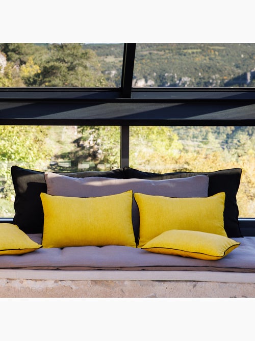 Housse de coussin PRELUDE en lin et coton - Kiabi
