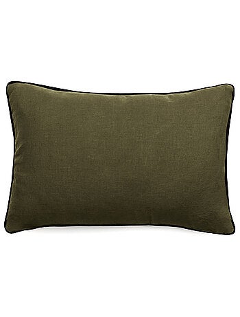 Housse de coussin PRELUDE en lin et coton