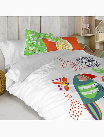 Housse de coussin pretty parrots "happyfriday