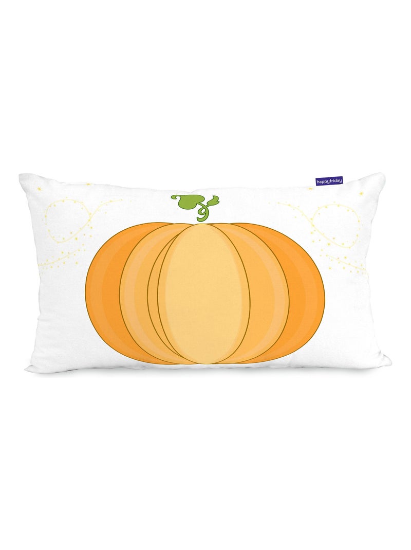 Housse de coussin Pumpkin "Happyfriday" Blanc - Kiabi