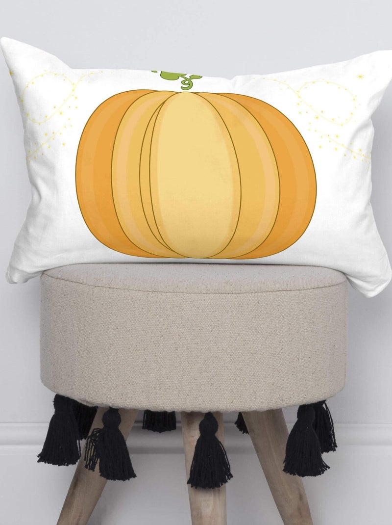 Housse de coussin Pumpkin "Happyfriday" Blanc - Kiabi